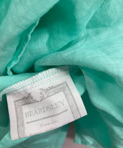BEARDSLEY（ビアズリー）BEARDSLEY (ビアズリー) リネンギャザーチュニック グリーン サイズ:Ｆの古着・服飾アイテム