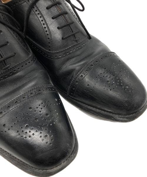 SCOTCH GRAIN（スコッチグレイン）SCOTCH GRAIN (スコッチグレイン) ストレートチップシューズ ブラック サイズ:25 1/2の古着・服飾アイテム