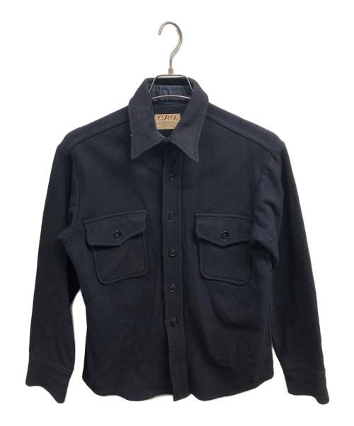 C.P.O by campus（シーピーオーバイキャンパス）C.P.O by campus (シーピーオーバイキャンパス) ウールシャツ ネイビー サイズ:14 1/2の古着・服飾アイテム