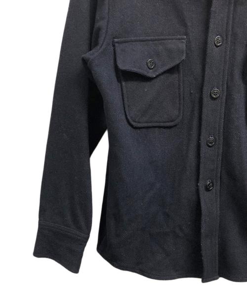 C.P.O by campus（シーピーオーバイキャンパス）C.P.O by campus (シーピーオーバイキャンパス) ウールシャツ ネイビー サイズ:14 1/2の古着・服飾アイテム