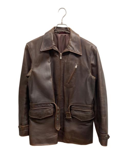 PAUL SMITH（ポールスミス）Paul Smith (ポールスミス) ホースレザージャケット ブラウン サイズ:Mの古着・服飾アイテム