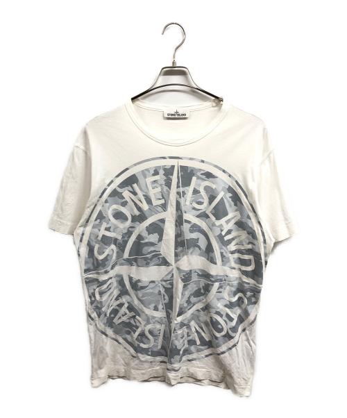 STONE ISLAND（ストーンアイランド）STONE ISLAND (ストーンアイランド) 20SS BIG LOOM CAMO TEE ホワイト サイズ:XLの古着・服飾アイテム