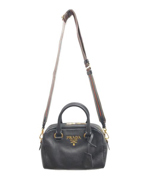 PRADA（プラダ）PRADA (プラダ) 2WAYショルダーバッグ ブラックの古着・服飾アイテム