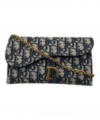 Christian Diorクリスチャン ディオール）の古着「サドルチェーンポーチ」｜ブルー