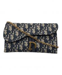 Christian Dior（クリスチャン ディオール）の古着「サドルチェーンポーチ」｜ブルー