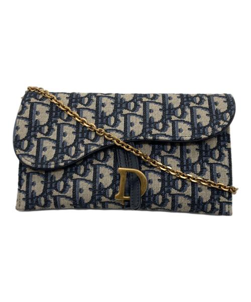 Christian Dior（クリスチャン ディオール）Christian Dior (クリスチャン ディオール) サドルチェーンポーチ ブルーの古着・服飾アイテム
