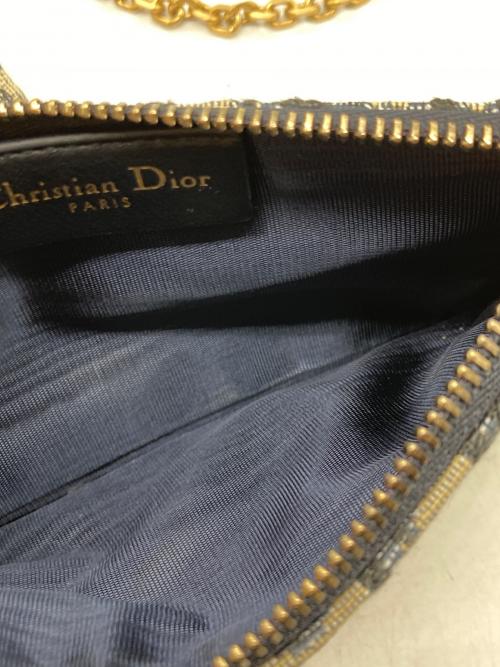 Christian Dior（クリスチャン ディオール）Christian Dior (クリスチャン ディオール) サドルチェーンポーチ ブルーの古着・服飾アイテム