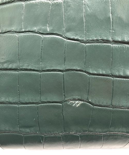 MARC JACOBS（マークジェイコブス）MARC JACOBS (マークジェイコブス) 型押しハンドバッグ グリーンの古着・服飾アイテム
