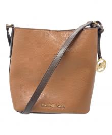 MICHAEL KORS（マイケル・コース）の古着「バケット レザーショルダーバッグ」｜ブラウン