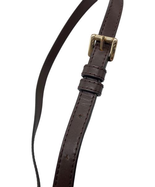 MICHAEL KORS（マイケル・コース）MICHAEL KORS (マイケル・コース) バケット レザーショルダーバッグ ブラウンの古着・服飾アイテム