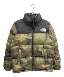 THE NORTH FACE（ザ ノース フェイス）の古着「ノベルティーヌプシジャケット」｜ブラック×グリーン