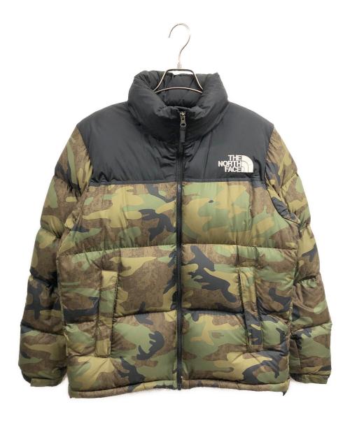 THE NORTH FACE（ザ ノース フェイス）THE NORTH FACE (ザ ノース フェイス) ノベルティーヌプシジャケット ブラック×グリーン サイズ:Mの古着・服飾アイテム