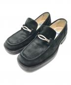 KENZOケンゾー）の古着「スクエアトゥローファー」｜ブラック