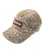 SUPREMEシュプリーム）の古着「Leopard Velvet Camp Cap」｜ブラウン