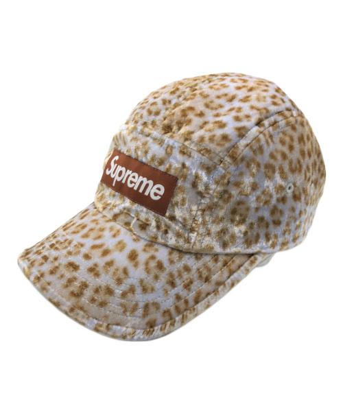 SUPREME（シュプリーム）Supreme (シュプリーム) Leopard Velvet Camp Cap ブラウンの古着・服飾アイテム