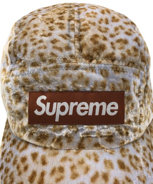 SUPREME（シュプリーム）Supreme (シュプリーム) Leopard Velvet Camp Cap ブラウンの古着・服飾アイテム