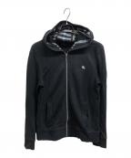 BURBERRY BLACK LABELバーバリーブラックレーベル）の古着「ジップパーカー」｜ブラック