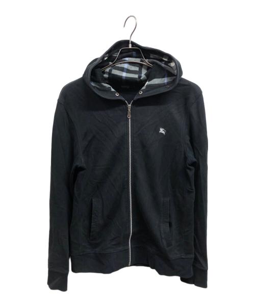 BURBERRY BLACK LABEL（バーバリーブラックレーベル）BURBERRY BLACK LABEL (バーバリーブラックレーベル) ジップパーカー ブラック サイズ:3の古着・服飾アイテム