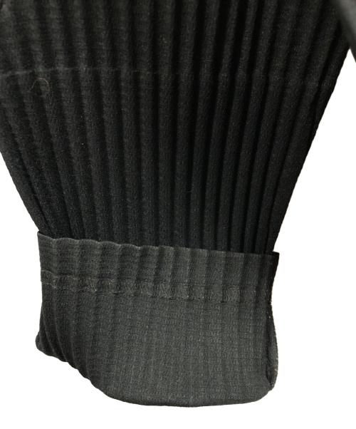 HOMME PLISSE ISSEY MIYAKE（オム プリッセ イッセイ ミヤケ）HOMME PLISSE ISSEY MIYAKE (オム プリッセ イッセイ ミヤケ) BASICS カーディガン ブラック サイズ:2の古着・服飾アイテム