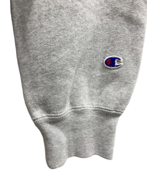 Champion REVERSE WEAVE（チャンピオン リバース ウィーブ）Champion REVERSE WEAVE (チャンピオン リバース ウィーブ) ハーフジップパーカー/Championパーカー/Champion REVERSE WEAVE グレー サイズ:Lの古着・服飾アイテム