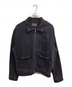 stussyステューシー）の古着「Denim Zip Work Jacket」｜パープル