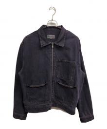 stussy（ステューシー）の古着「Denim Zip Work Jacket」｜パープル