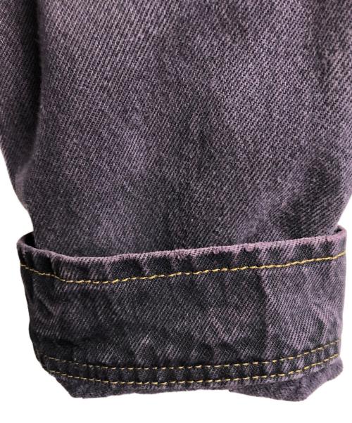 stussy（ステューシー）stussy (ステューシー) Denim Zip Work Jacket パープル サイズ:Lの古着・服飾アイテム