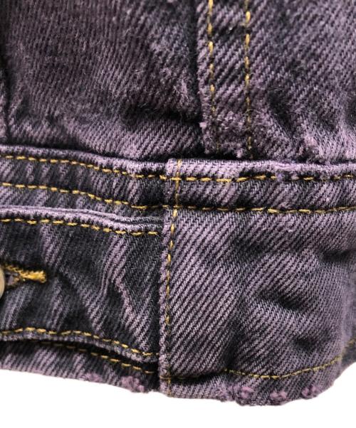 stussy（ステューシー）stussy (ステューシー) Denim Zip Work Jacket パープル サイズ:Lの古着・服飾アイテム