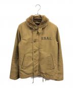 ALPHAアルファ）の古着「N-1デッキジャケット」｜ベージュ