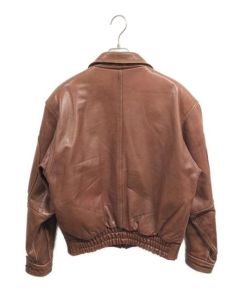 FREEDOM（フリーダム）freedom (フリーダム) レザージャケット ブラウン サイズ:38の古着・服飾アイテム