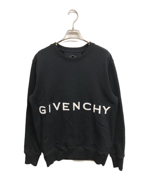 GIVENCHY（ジバンシィ）GIVENCHY (ジバンシィ) ブランドロゴ スリムスウェットシャツ ブラック サイズ:Sの古着・服飾アイテム