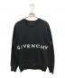 GIVENCHY（ジバンシィ）の古着「ブランドロゴ スリムスウェットシャツ」｜ブラック