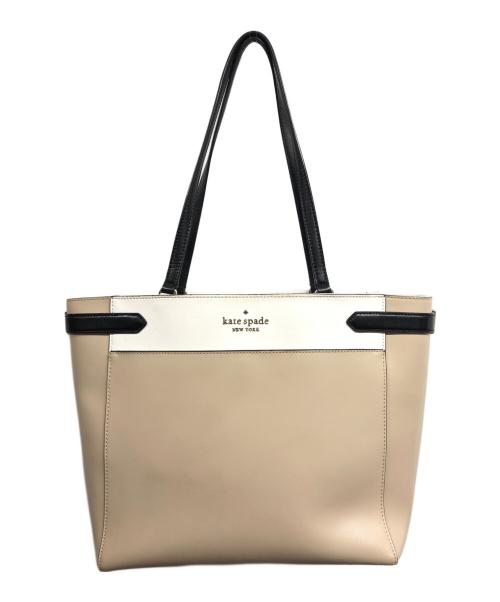Kate Spade（ケイトスペード）Kate Spade (ケイトスペード) ステイシー トートバッグ ベージュの古着・服飾アイテム