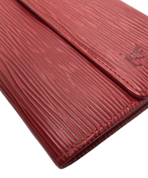 LOUIS VUITTON（ルイ ヴィトン）LOUIS VUITTON (ルイ ヴィトン) エピ ポシェットポルトモネ クレディ/長財布 レッドの古着・服飾アイテム