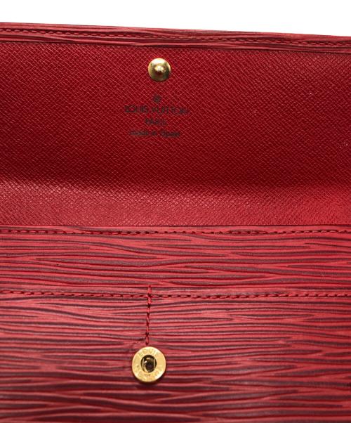 LOUIS VUITTON（ルイ ヴィトン）LOUIS VUITTON (ルイ ヴィトン) エピ ポシェットポルトモネ クレディ/長財布 レッドの古着・服飾アイテム