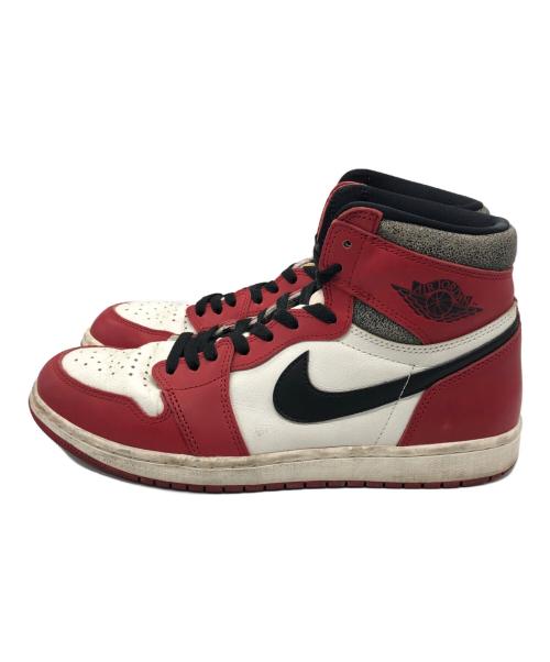 NIKE（ナイキ）NIKE (ナイキ) ハイカットスニーカー レッド×ホワイト サイズ:US11の古着・服飾アイテム