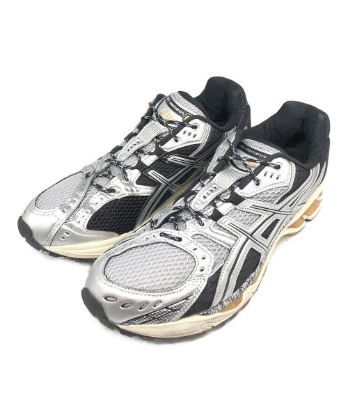 asics（アシックス）asics (アシックス) ローカットスニーカー ブラック×シルバー サイズ:US10の古着・服飾アイテム