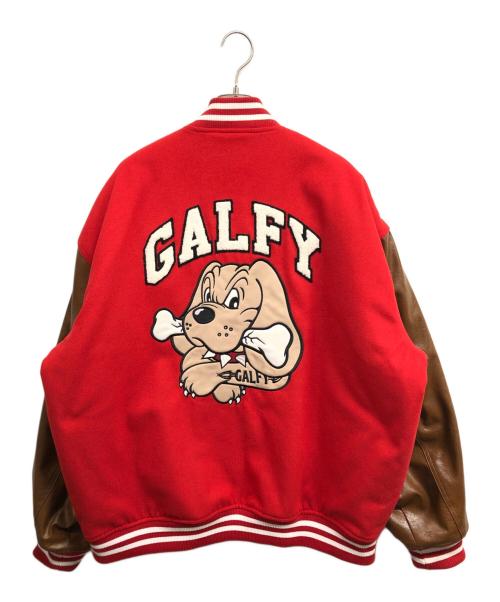 GALFY（ガルフィー）GALFY (ガルフィー) スタジャン レッド×ブラウン サイズ:XLの古着・服飾アイテム