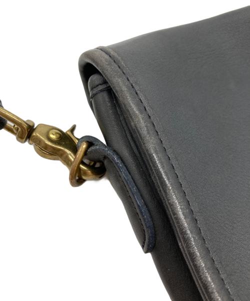 COACH（コーチ）COACH (コーチ) レザーショルダーバッグ ブラックの古着・服飾アイテム