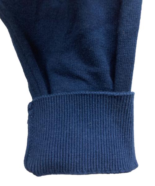 PAPAS（パパス）PAPAS (パパス) ニットポロシャツ ブルー サイズ:Lの古着・服飾アイテム