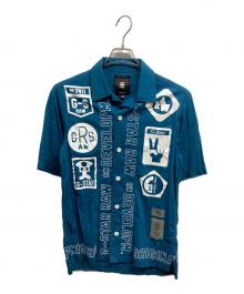 G-STAR RAW（ジースターロゥ）の古着「Hawaii Commando T-Shirt」｜ブルー