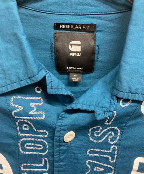 G-STAR RAW（ジースターロゥ）G-STAR RAW (ジースターロゥ) Hawaii Commando T-Shirt ブルー サイズ:XSの古着・服飾アイテム
