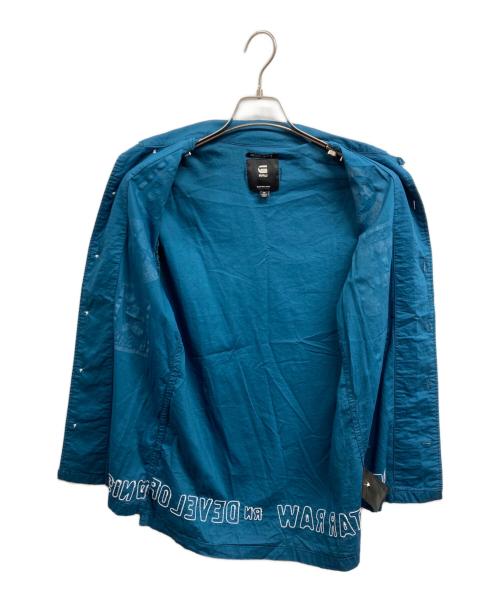 G-STAR RAW（ジースターロゥ）G-STAR RAW (ジースターロゥ) Hawaii Commando T-Shirt ブルー サイズ:XSの古着・服飾アイテム