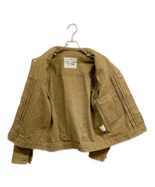 BURGUS PLUS（バーガスプラス）BURGUS PLUS (バーガスプラス) 71928デニムジャケット ベージュ サイズ:36の古着・服飾アイテム