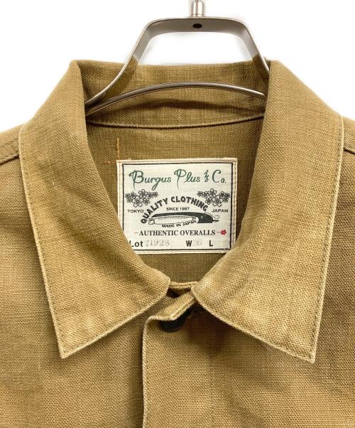 BURGUS PLUS（バーガスプラス）BURGUS PLUS (バーガスプラス) 71928デニムジャケット ベージュ サイズ:36の古着・服飾アイテム