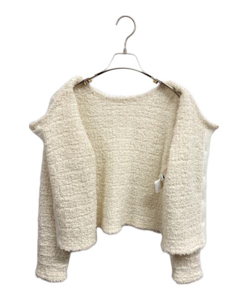 ANAYI（アナイ）ANAYI (アナイ) フロッシュツイード2WAY カーディガン アイボリー サイズ:38の古着・服飾アイテム
