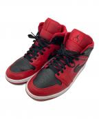 NIKEナイキ）の古着「AIR JORDAN 1 MID ハイカットスニーカー」｜レッド×ブラック