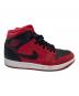 中古・古着 NIKE (ナイキ) AIR JORDAN 1 MID ハイカットスニーカー レッド×ブラック サイズ:27：8000円