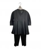 CELFORDセルフォード）の古着「エンブロイダリーカラーポンチセットアップ」｜ブラック