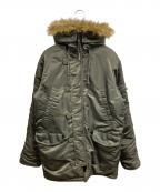 ALPHAアルファ）の古着「N-3Bフライトジャケット」｜オリーブ